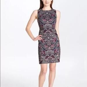 Tommy Hilfiger Gray Purple Multicolor Sleeveless Dress Size 6 NWT